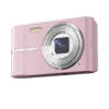 2.4 Inch Retro Digital Camera 4K HD Small Portable CMOS Mini Camera 50MP 16x Zoom Video Recorder Camera Pink-Sunrise
