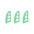 3PCS Green