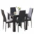 5Pcs Black Leather