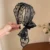 Black lace bow